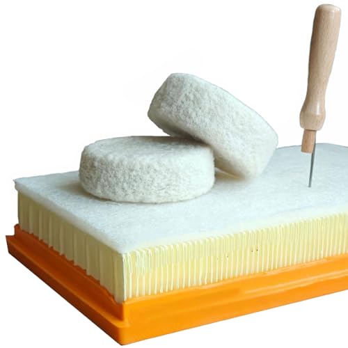 Wool Needle Felting Pad for DIY Felt Wool Creations,Reusable Needle Felting Mat,Hard and Not Collapsing Needle Felting Tool(9.8Ã—6\")