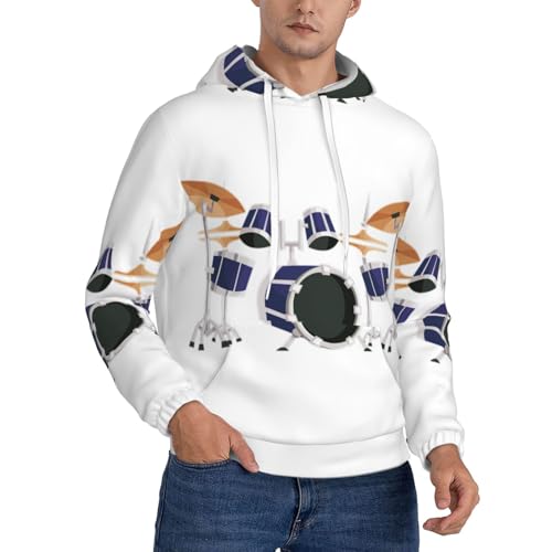 Sweat homme imprimé tambour jazz idéal pour voyager et se détendre