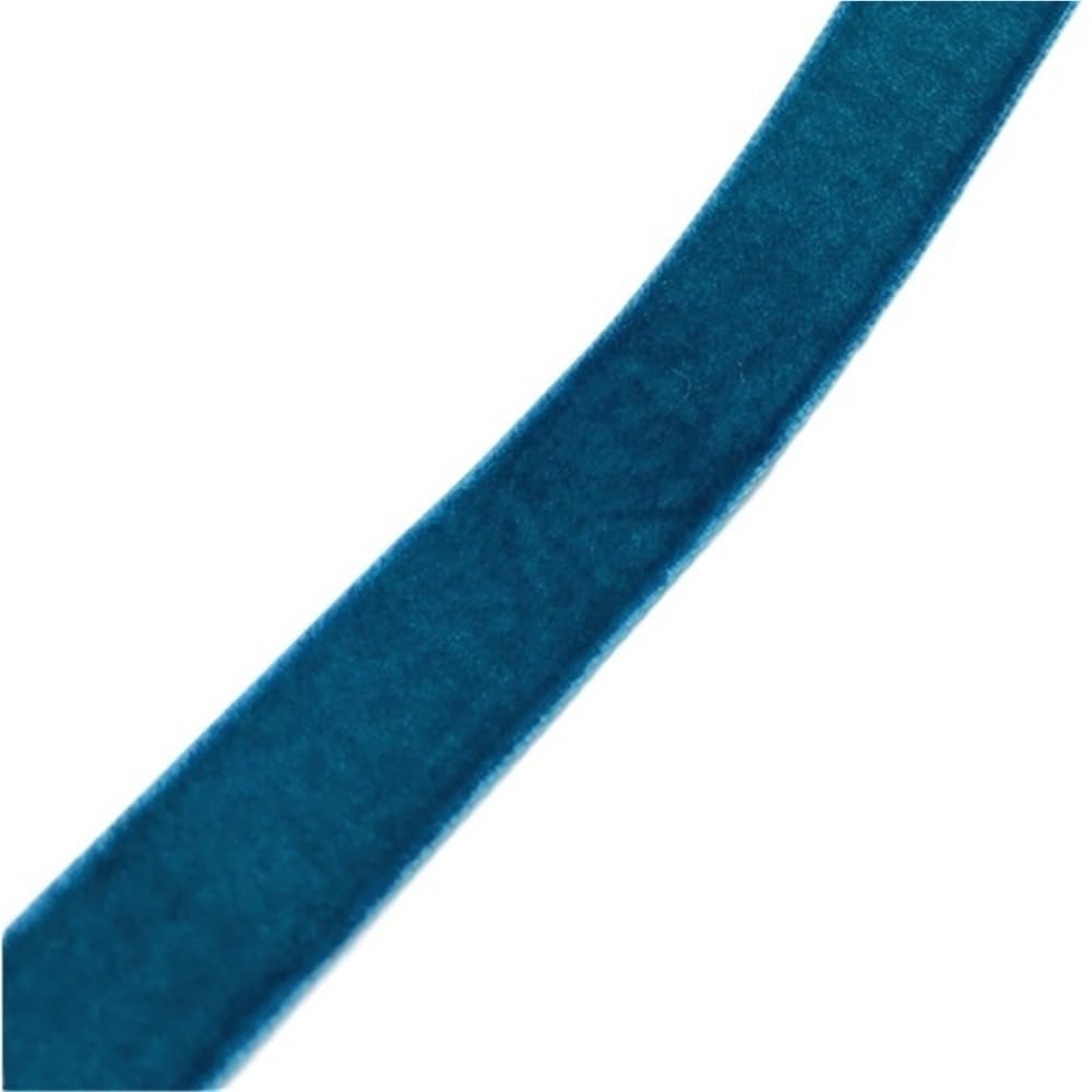 Samtband, Vintage-Samtband mit einseitigen Fransen, mehrfarbig, 6–38 mm breit, mehrere Längen(Rose,15mm x 5yards)