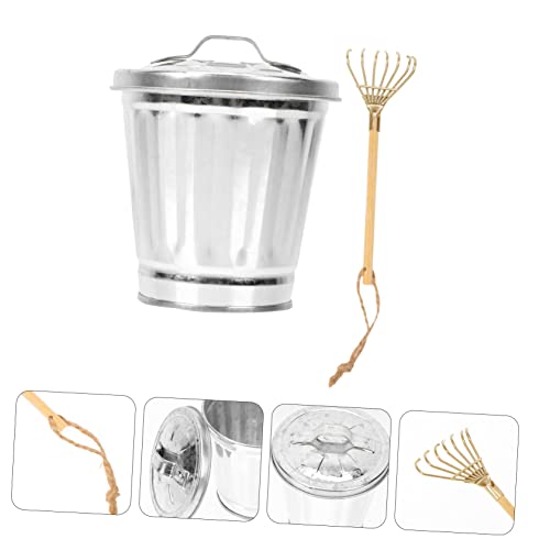 Bote de basura decorativo compacto Yardwe para escritorio miniatura 4
