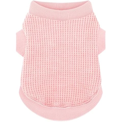 Cozy and Functional Dog Shirts for Small Puppies: Stretchable Pink Attire with Easy-On Design, Ideal for Chihuahuas and Yorkies - Enhance Comfort and Playfulness on Chill Days Small Cover