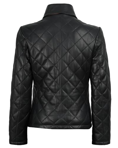Image of Decrum Vintage Style Real Lambskin Casual Leather Jackets for Women