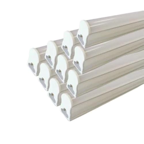 SILAMP Tubo de neón LED 90 cm T5 14 W paquete de 10  color blanco frío 6000 K 8000