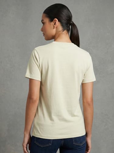 Image of Nobero Women's Graphic Printed T-Shirt | Regular Fit 180 GSM Cotton Tee for Women | Comfortable Round Neck Casual Wear