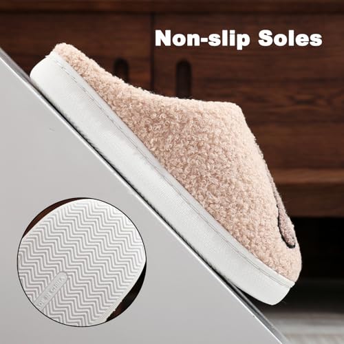 OJXTRDE Niedliche Mops Hausschuhe für Frauen und Männer - Fuzzy Memory Foam Cartoon Tier Pantoffeln - Neuheit Lustige Hund Winter Warm Plüsch Slipper