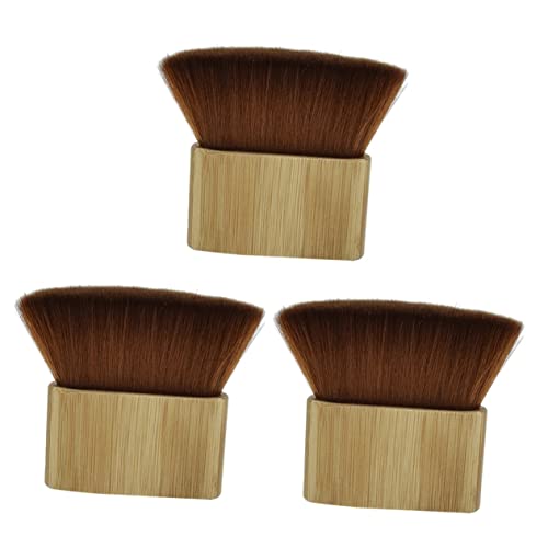 Brosse à cheveux nylon Mobestech en lot de 3 pièces avec base de support pour coiffeur
