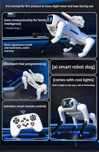 Image of AI Smart Robot Dog Toy 2-in-1 Programmable RC & App Control | Voice Command, Music, Dancing, Storytelling, Water-Bomb Launcher | Interactive STEM Educational Puppy