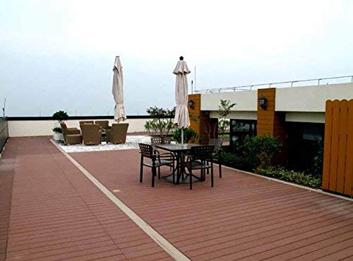 SORARA, piastrelle in solido WPC, colore grigio