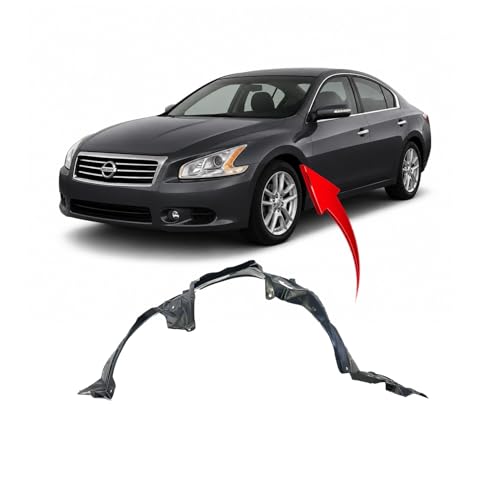 Image of Compatible with Nissan Maxima 2009-2014 Front Left Fender Liner | Driver Side, Sedan, Plastic, Ready to Install, OEM 638419N00A, NI1248119