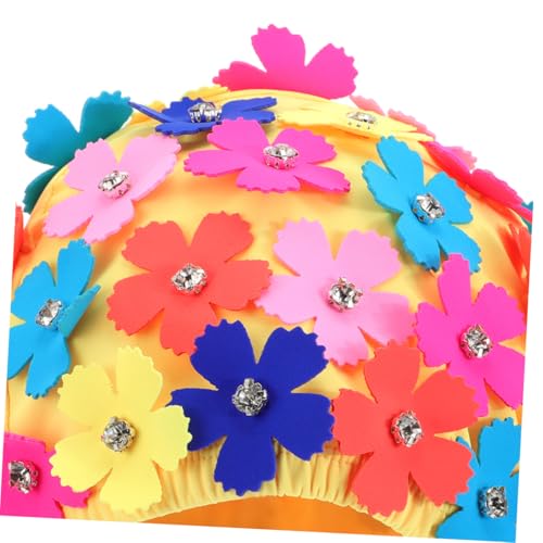Bonnet de bain fleuri style retro elastique et chic pour femme - 3