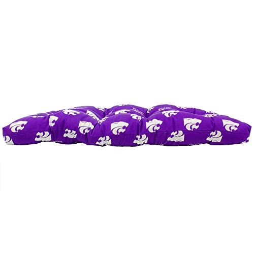 Image of College Covers Everything Comfy Kansas State Wildcats Indoor Outdoor Settee Loveseat Bench Cushions