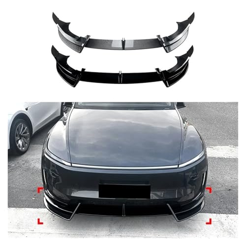 Alerón de parachoques frontal para Tesla Model Y 2024+ kit splitter labio 4