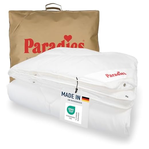 PARADIES Prima Varietta Bio - 4-Jahreszeitendecke 135x200 cm -, Öko-Tex Zertifiziert Standard 100 Klasse 1, medizinisch getestet, Atmungsaktive Vierjahreszeitenbettdecke mit Druckknöpfen