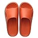 Produktbild NISHIWOD Hausschuhe Pantoletten Slipper Damen Herren Neue Hausschuhe Frauen Dicker Boden Indoor Paare Zuhause Badezimmer rutschfeste Weiche Rutsche Sandalen Hausschuhe Flip Flops Schuhe 45 Orange