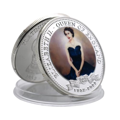 Her Majesty Queen Elizabeth II Challenge Coin Queen of England Young to Old Commemorative Coins Fans Memorial Collection