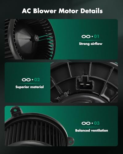 Image of SCITOO HVAC Blower Motor Fit for 2017-2019 for Mitsubishi Outlander,2017-2019 for Mitsubishi Outlander Sport Heater Blower Motor Assembly Replacement AC Blower Motor