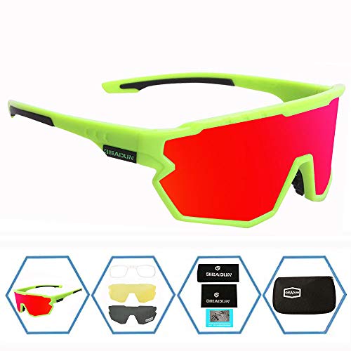 GIEADUN Sports Sunglasses Protection Cycling Glasses Polarized UV400 for Cycling, Baseball,Fishing, Ski Running,Golf