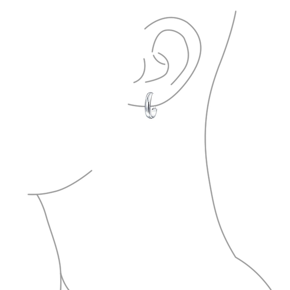 Ampio Grande Medio Martellato O Semplice Tubo Cerchio Clip Su Orecchini Per Le Donne Adolescenti Placcato Oro Giallo Rosa .925 Sterling Silver Cerniera .75-1 Pollice Di Diametro