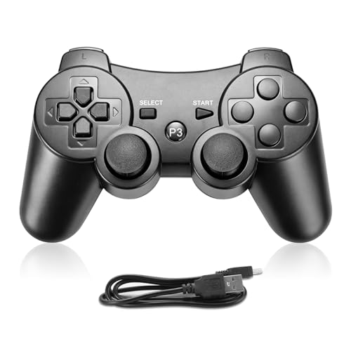 【Plug and Play】Il controller PS3 Gamepad non solo è perfettamente compatibile con la PS3, ma può anche essere collegato a un PC Windows tramite cavo USB (Plug and Play) o a dispositivi come i set-top box Android tramite Bluetooth, offrendo così un'ampia versatilità.
