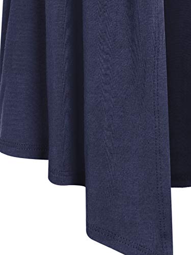 Image of MixMatchy Women's Lightweight Short Sleeve Draped Open Front Cardigan Vest