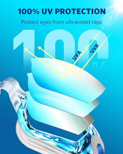 Aegend Swim Goggles, Swimming Goggles, No Leaking Reflective Goggles Adult, Ultra UV Protection & Anti-Fog Swim Goggles for Men Women Youth, Summer Cooling Essential for Beach&Indoor Outdoor Swimming — view 2