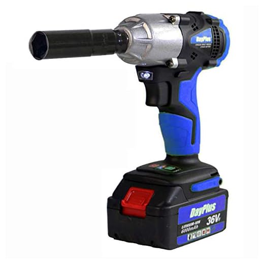 18V Akku-Schlagschrauber, max. 420 Nm Drehmoment, 6,0 Ah, wiederaufladbarer Li-Ionen-Akku, 1/2 Zoll-Laufwerk mit Steckschlüssel, Gürtelclip und Tragetasche