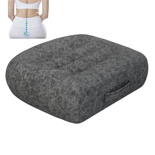 Super Thicken Car Seat Cushion for Adults-Car Booster Seat for Short Drivers-Increase The Field of View by 12cm/4.7in,Plush shell, breathable,with handle,easy to carry,for Cars,Office,Home（Dark Gray）