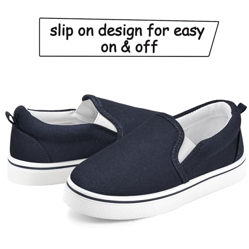 Image of K KomForme Toddler Sneakers for Girls Boys Slip On Canvas Walking Shoes | Lightweight, Comfortable