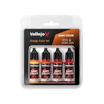 Vallejo Set di colori per giochi AV - Colori arancioni (x4)