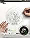 CHURYUML Handmade Snowdrop Resin Sobriety Coin - AA Coins with Real Dried Pressed Flowers, Inspirational Sober Chip Recovery Medallions Sobriety Gifts for Women & Men Celebrating Milestones