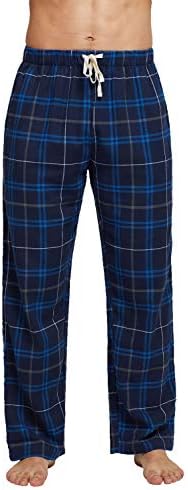 CLPP'LI Men's Cotton Pajama Pants (Blue 