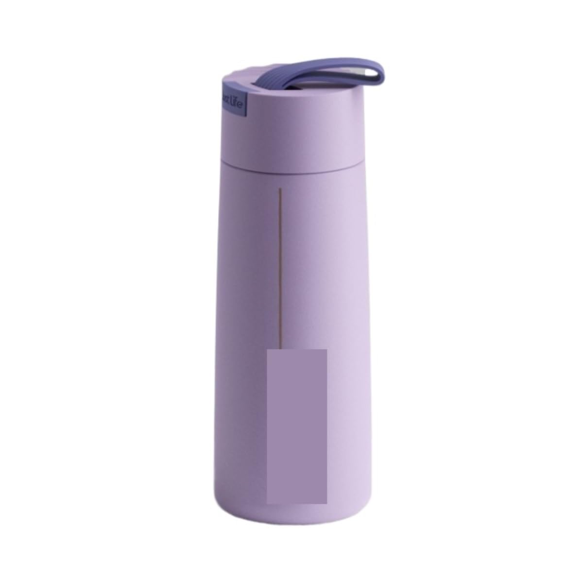 Trinkflasche Wasserflasche Edelstahl-Thermosbecher For Männer Und Frauen, Tragbarer Wasserbecher, Einfache Wasserflasche Trinkflasche Fitness(Purple)