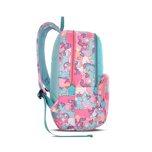 Image of American Tourister Jupy | 26 Ltrs | 2 Compartments | Bottle Pocket | Ergonomic Padded Back Panel & Shoulder Straps | Kids Backpack | 1 Year International Warranty | Unicorn Pink