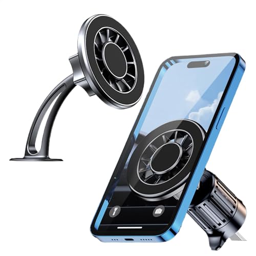 Nybhyjka Imán de montaje para teléfono de ventilación de coche, soporte ajustable para automóvil, soporte magnético fuerte para teléfono móvil para SUV, RV, camión, sedán, furgoneta