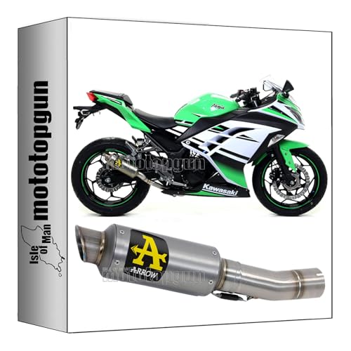 Echappement race gp2 gp-2 titanium Arrow 71018GP Kawasaki Ninja 300