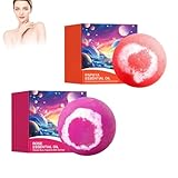 Rose Bad Salzball Und Papaya Bad Salzball, Bath Salt, Badesalzball-Set, Badekugeln, Entspanne Dich, Das Natürliche Aroma Von Papaya Und Rosen Verbessert Das Badeerlebnis(80g*2)