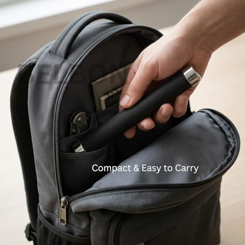Image of Avalanche Foldable Stainless Steel Utility Stick | Portable Telescopic Metal Rod | Compact Travel Safety Tool | Easy Carry Outdoor Emergency Support Stick