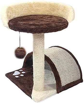 Pet Guard Activity Cat Tree House with Scratching Post - Small & Medium Colour May Vary