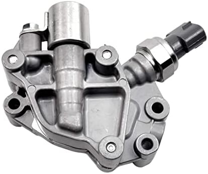 Engine Variable Valve Timing VVT Solenoid With Sensor with Gasket Compatible with 3.0L 3.5L Honda Accord Odyssey pilot Replace 15810-RKB-J01 918-078 Metallic
