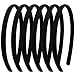 Vovii 6Pcs Black Thin Headbands For Women Girls No Headache Pressure Comfortable Headbands for Women Non Slip Fabric Skinny Narrow Hairbands Head Bands for Women's Hair Accessories