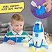 EnergX Amazing Vapor Rocket with Astronaut Action Figure, Blasts Off with Vapor Effects, Lights & Sounds (Ages 3+)