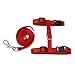Cat Leash Harness Adjustable Cat Chest Strap Nylon Strap for Cats Waistband (red)