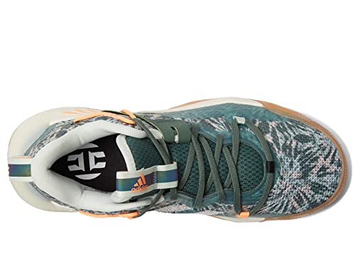 Adidas Unisex Harden Stepback 3 Basketball Shoe, Green Oxide/Beam Orange/Off White, 10 Us Men #TOP2