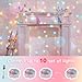 suddus Pastel Easter String Lights, 33ft 100 LED Multicolor Fairy Lights with Remote, Connectable Clear Wire Twinkle Lights for Spring Decor, Aesthetic Bedroom, Classroom, Dorm, Plug in
