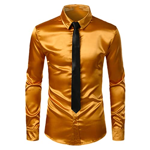 Chemise en soie argentée de smoking pour homme avec cravate haut de gamme