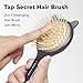I DEW CARE Tap Secret Detangling Brush with Mirror | Cute and Ergonomic Design for All Hair Types - Gifts for Women, Girls