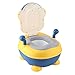 TETI Baby-Toilette,Töpfchen-Trainingssitze in Cartoon-Affenform für Kinder, tragbare Baby-Toilette, Badezimmerzubehör, Gelb