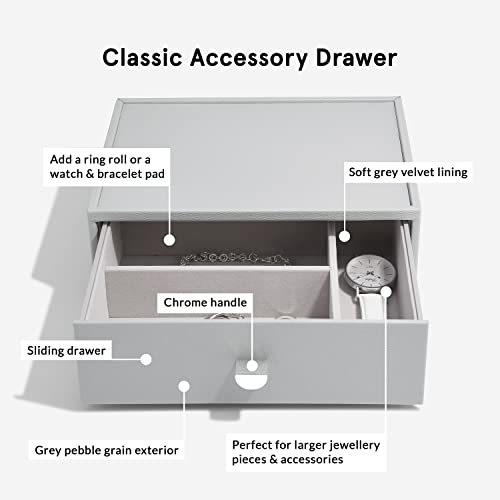 Plus de cosmétiques renversés avec le Stackers Pebble Grey Maquillage Ensemble de 3 lavable - 6