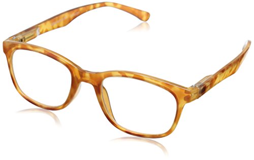 Peepers by PeeperSpecs Last Word Rectangular Reading Glasses, Orange Tortoise, 46 + 1.75
