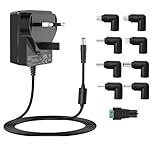 5V Power Supply Adapter, DC 5Volt 3A 2A 1A Charger, AC 100-240V to DC 5V Converter, fit for 5Vdc Baby Monitor/Swing Record Player LED Strip Light Massage Gun etc, with 8 Tips.